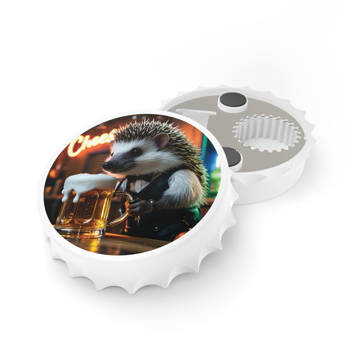 Hedgehog Bartender Bottle Opener & Magnetic Fridge Decor