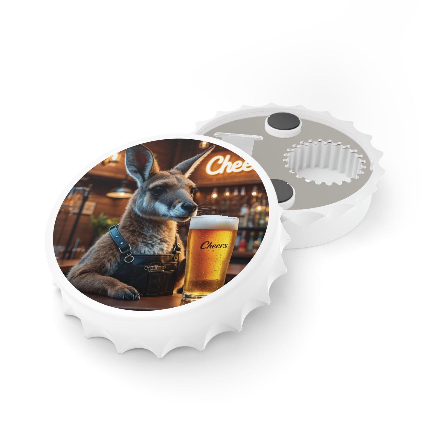 Kangaroo Bartender Bottle Opener & Magnetic Fridge Decor II