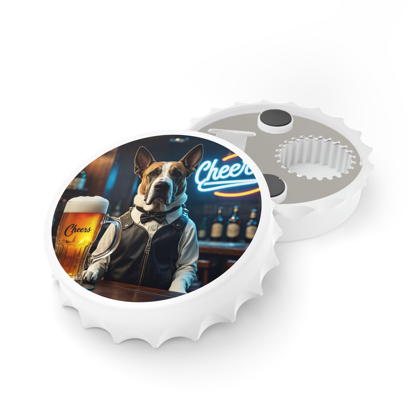 Beagle Bartender Bottle Opener & Magnetic Fridge Decor I