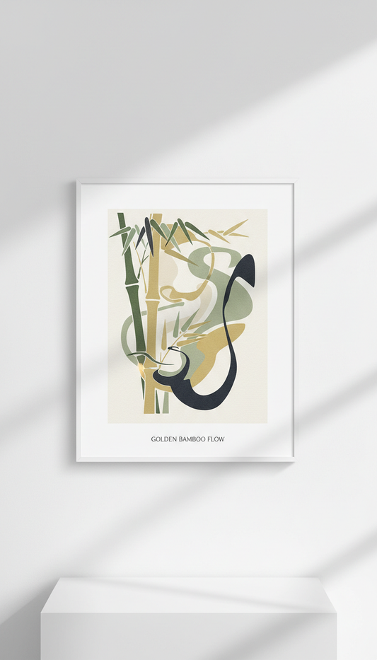 Golden Bamboo Flow Limited Edition Print